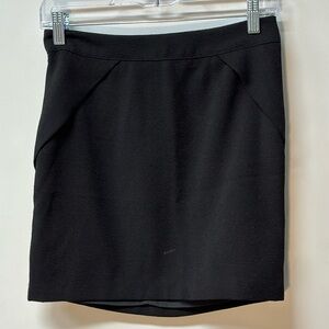 Forever 21 Essentials Black Mini Skirt Size XS Back Zip Lined office summer